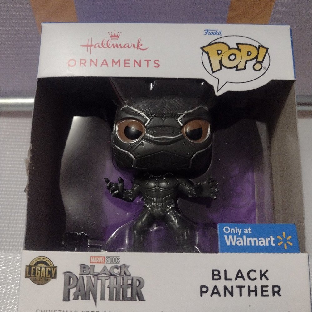 Hallmark Funko pop marvel black panther Christmas ornament